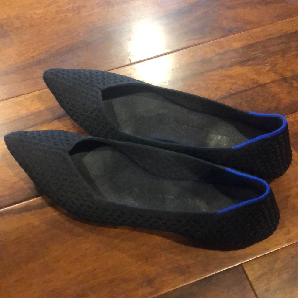 Rothy’s - Black Honeycomb - The Point flats